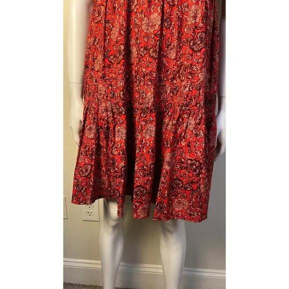 ULLA JOHNSON HANA POPPY FLORAL BABY DOLL DRESS 4 - Picture 7 of 13